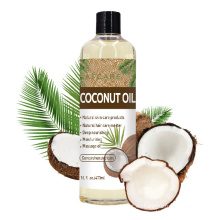 100% puro aceite de coco orgánico natural que blanquea, nutre e hidrata